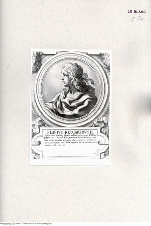 Vorderseite von Istituto Nazionale per la Grafica [http://creativecommons.org/publicdomain/mark/1.0/] Heroicas Regum Hispaniarum Imagines ab Ataulpho ad Carolum II. (...)Tafel 22: Flavius Reccaredus II. - , bh467463. Foto.