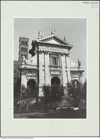 Vorderseite von Sopr. BAS ROMA [https://www.deutsche-digitale-bibliothek.de/content/lizenzen/rv-ez/] Santa Maria Nova - , bh467601_recto. Foto.