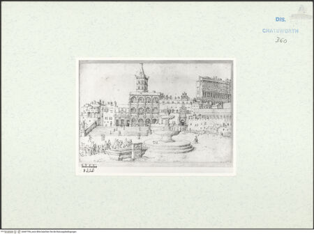 Vorderseite von Courtauld Institute [http://creativecommons.org/publicdomain/mark/1.0/] Piazza San Pietro und der Vatikan - , bh467706_recto. Foto.