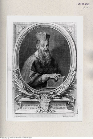Vorderseite von Istituto Nazionale per la Grafica [http://creativecommons.org/publicdomain/mark/1.0/] Bildnis des Kardinals Francesco Casini - , bh467964. Foto.