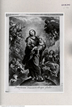 Vorderseite von Istituto Nazionale per la Grafica [http://creativecommons.org/publicdomain/mark/1.0/] Die Immaculata auf dem Halbglobus - , bh467977. Foto.