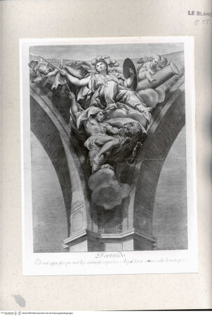 Vorderseite von Istituto Nazionale per la Grafica [http://creativecommons.org/publicdomain/mark/1.0/] Die Vier Kardinaltugenden: Prudentia, Justitia, Fortitudo, TemperantiaFortitudo - , bh467988. Foto.