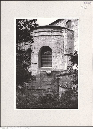 Vorderseite von Brenk [https://rightsstatements.org/page/CNE/1.0/] Panagia Acheiropoiitos - Apsis, bh468028_recto. Foto.