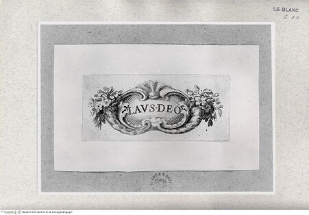 Vorderseite von Istituto Nazionale per la Grafica [http://creativecommons.org/publicdomain/mark/1.0/] Kartusche - , bh468395. Foto.