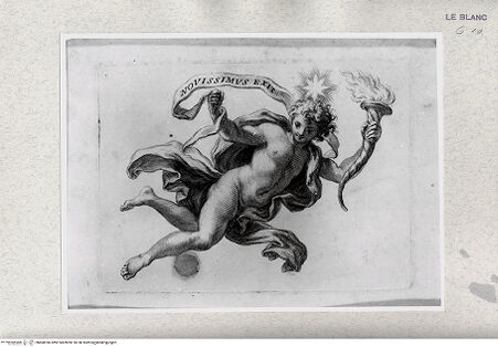 Vorderseite von Istituto Nazionale per la Grafica [http://creativecommons.org/publicdomain/mark/1.0/] Genius mit Fackel - , bh468396. Foto.