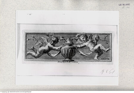 Vorderseite von Istituto Nazionale per la Grafica [http://creativecommons.org/publicdomain/mark/1.0/] Zwei Putti mit einem Räuchergefäß - , bh468398. Foto.