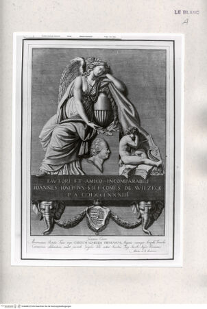 Vorderseite von Istituto Nazionale per la Grafica [https://rightsstatements.org/page/CNE/1.0/] Grabmonument für Johann Joseph von Wilzeck - , bh468822. Foto.