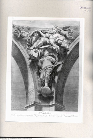 Vorderseite von Istituto Nazionale per la Grafica [http://creativecommons.org/publicdomain/mark/1.0/] Die Vier Kardinaltugenden: Prudentia, Justitia, Fortitudo, TemperantiaJustitia - , bh468830. Foto.