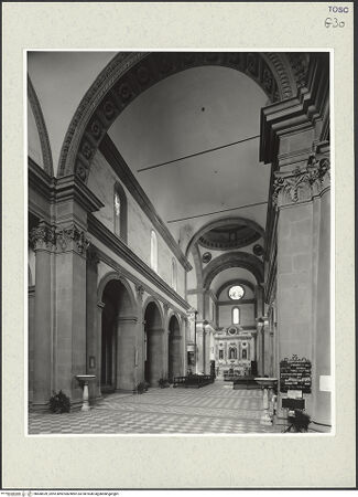 Vorderseite von Lieberman, Ralph [https://www.deutsche-digitale-bibliothek.de/content/lizenzen/rv-ez/] Santissima Annunziata - Langhaus mit Blick auf das linke Seitenschiff, bh468939_recto. Foto: Lieberman, Ralph.