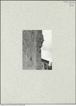 Vorderseite von Corbett, Spencer [https://www.deutsche-digitale-bibliothek.de/content/lizenzen/rv-ez/] Santo Stefano Rotondo - Südliche Kapelle, Detail: Pfeiler am Übergang zum südöstlichen Sektor, aus Westen, bh470259_recto. Foto: Corbett, Spencer.