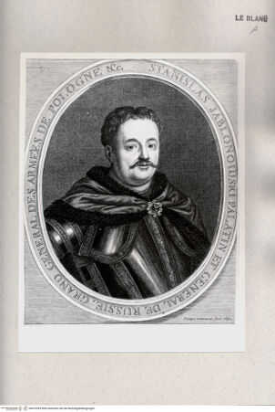 Vorderseite von Istituto Nazionale per la Grafica [http://creativecommons.org/publicdomain/mark/1.0/] Der polnische General Stanislaus Jablonowski - , bh470359. Foto.