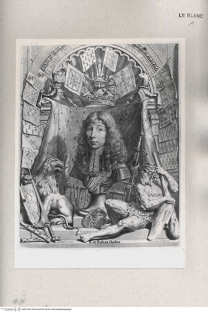 Vorderseite von Istituto Nazionale per la Grafica [http://creativecommons.org/publicdomain/mark/1.0/] Büste des D. de Rohan Chabot, von Wappen umrahmt - , bh470360. Foto.