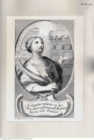 Vorderseite von Istituto Nazionale per la Grafica [http://creativecommons.org/publicdomain/mark/1.0/] Die heilige Barbara - , bh470372. Foto.