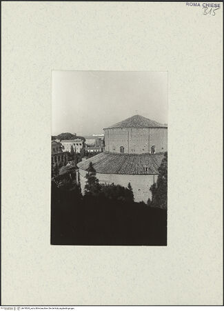 Vorderseite von unbekannt [https://www.deutsche-digitale-bibliothek.de/content/lizenzen/rv-fz/] Santo Stefano Rotondo - Aus Südosten, bh470545_recto. Foto.