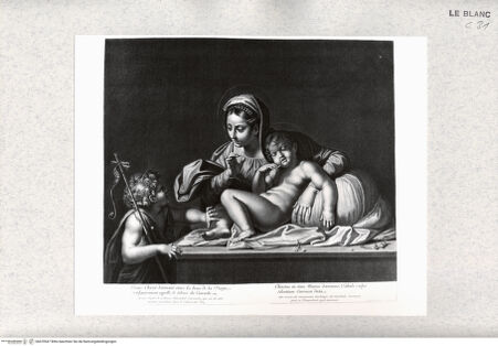 Vorderseite von Istituto Nazionale per la Grafica [http://creativecommons.org/publicdomain/mark/1.0/] Die Heilige Familie (Le Silence) - , bh470547. Foto.