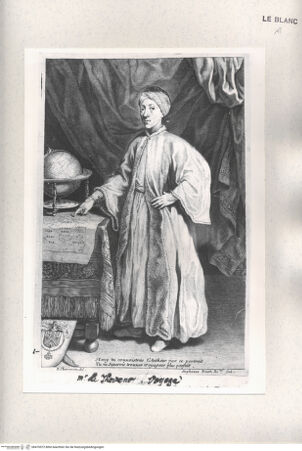 Vorderseite von Istituto Nazionale per la Grafica [http://creativecommons.org/publicdomain/mark/1.0/] Der Reisende Melchisedech de Thevenot im orientalischen Gewand - , bh470572. Foto.