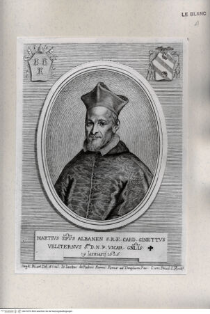 Vorderseite von Istituto Nazionale per la Grafica [http://creativecommons.org/publicdomain/mark/1.0/] Kardinal Marzio Ginetti - , bh470576. Foto.