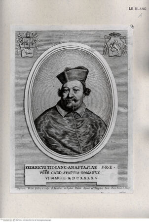 Vorderseite von Istituto Nazionale per la Grafica [http://creativecommons.org/publicdomain/mark/1.0/] Kardinal Federico Sforza - , bh470583. Foto.