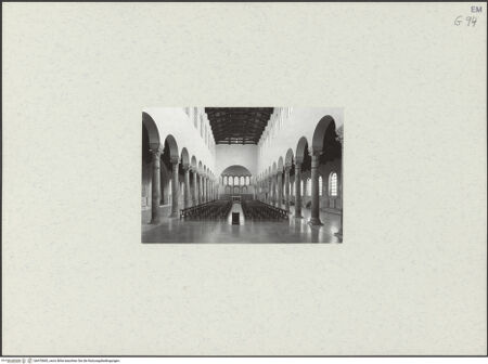 Vorderseite von DAI [https://www.deutsche-digitale-bibliothek.de/content/lizenzen/rv-ez/] San Giovanni EvangelistaInnenraum - Ansicht von Westen (nach der Restaurierung), bh470683_recto. Foto.