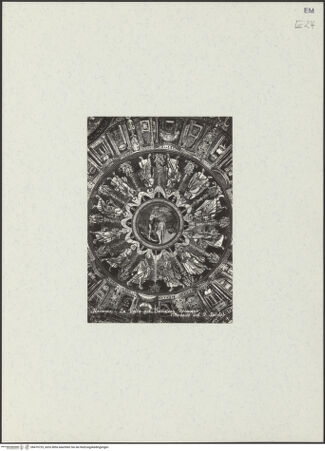 Vorderseite von unbekannt [https://www.deutsche-digitale-bibliothek.de/content/lizenzen/rv-fz/] Mosaikdekoration der Kuppel, der Pendentifs und der Sockelzone - Kuppel, bh470725_recto. Foto.