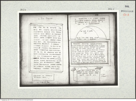 Vorderseite von Kungliga Biblioteket [https://www.deutsche-digitale-bibliothek.de/content/lizenzen/rv-ez/] Inscriptionum antiquarum (Codex Holmiensis)Römische Inschriften; in Rom - , bh470827_recto. Foto.