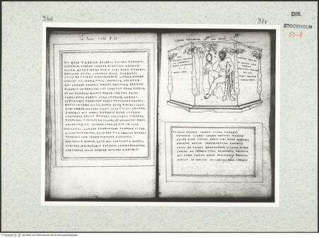 Vorderseite von Kungliga Biblioteket [https://www.deutsche-digitale-bibliothek.de/content/lizenzen/rv-ez/] Inscriptionum antiquarum (Codex Holmiensis)Römische Inschrift; in Rom - , bh470840_recto. Foto.