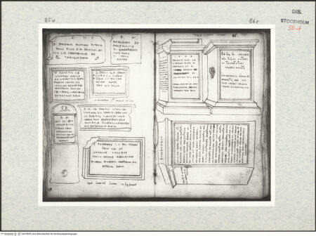 Vorderseite von Kungliga Biblioteket [https://www.deutsche-digitale-bibliothek.de/content/lizenzen/rv-ez/] Inscriptionum antiquarum (Codex Holmiensis)Römische Grabinschriften; in Rom - , bh470849_recto. Foto.