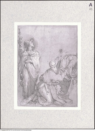 Vorderseite von Christie's [https://www.deutsche-digitale-bibliothek.de/content/lizenzen/rv-ez/] Der heilige Jakob mit anderen Aposteln, kniend - , bh471301_recto. Foto.