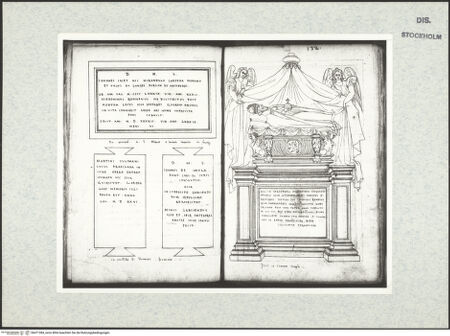 Vorderseite von Kungliga Biblioteket [https://www.deutsche-digitale-bibliothek.de/content/lizenzen/rv-ez/] Inscriptionum antiquarum (Codex Holmiensis)Drei Grabinschriften; oben: in Florenz, San Marco (?) unten: in Bologna, San Domenico - , bh471384_recto. Foto.