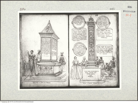 Vorderseite von Kungliga Biblioteket [https://www.deutsche-digitale-bibliothek.de/content/lizenzen/rv-ez/] Inscriptionum antiquarum (Codex Holmiensis)Monument mit römischen Inschrifttafeln und einer Stiftungsinschrift von Papst Paul III. und der Jahreszahl 1545; in Cesena - , bh471391_recto. Foto.