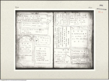 Vorderseite von Kungliga Biblioteket [https://www.deutsche-digitale-bibliothek.de/content/lizenzen/rv-ez/] Inscriptionum antiquarum (Codex Holmiensis)Römische Inschriften; in Rom - , bh471412_recto. Foto.