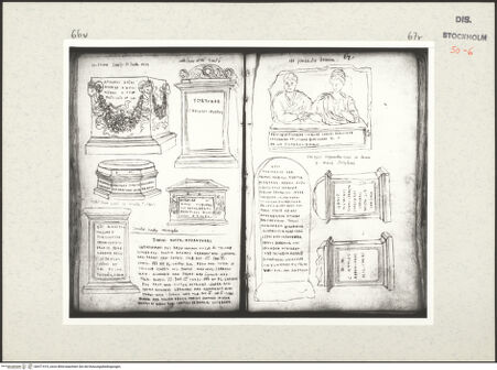 Vorderseite von Kungliga Biblioteket [https://www.deutsche-digitale-bibliothek.de/content/lizenzen/rv-ez/] Inscriptionum antiquarum (Codex Holmiensis)Römische Grabmäler und Inschriften; in Rom - , bh471415_recto. Foto.