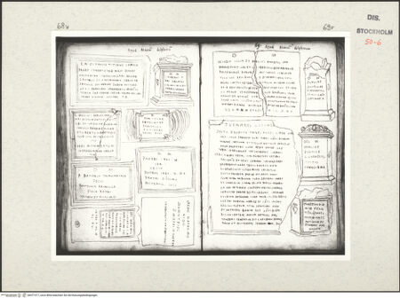 Vorderseite von Kungliga Biblioteket [https://www.deutsche-digitale-bibliothek.de/content/lizenzen/rv-ez/] Inscriptionum antiquarum (Codex Holmiensis)Römische Grabinschriften; in Rom - , bh471417_recto. Foto.