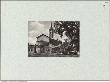 Vorderseite von unbekannt [https://www.deutsche-digitale-bibliothek.de/content/lizenzen/rv-fz/] San Giovanni EvangelistaAußenbauApsis und Ostbau - Ansicht von Nordosten, bh471546_recto. Foto.