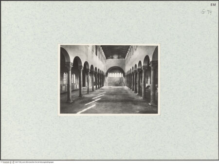 Vorderseite von unbekannt [https://www.deutsche-digitale-bibliothek.de/content/lizenzen/rv-fz/] San Giovanni EvangelistaInnenraum - Ansicht von Westen (vor der Restaurierung), bh471560_recto. Foto.