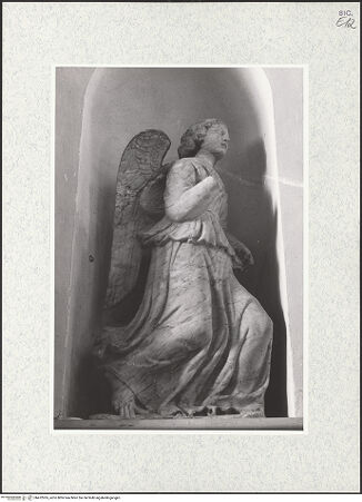 Vorderseite von Bibliotheca Hertziana [https://www.deutsche-digitale-bibliothek.de/content/lizenzen/rv-fz/] Verkündigungsgruppe - Detail: Engel, bh472055_recto. Foto: Kruft, Hanno-Walter.