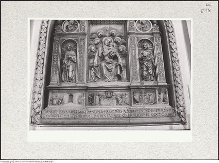 Vorderseite von Bibliotheca Hertziana [https://www.deutsche-digitale-bibliothek.de/content/lizenzen/rv-fz/] Marienaltar - Teilansicht, bh472347_recto. Foto: Kruft, Hanno-Walter.