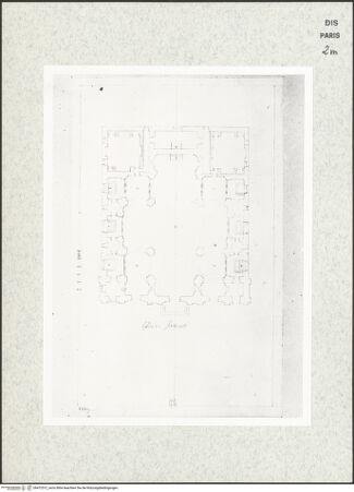 Vorderseite von Réunion des Musées Nationaux [https://www.deutsche-digitale-bibliothek.de/content/lizenzen/rv-ez/] Grundriss der Kirche San Pietro in Frascati - , bh472512_recto. Foto.