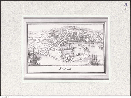 Vorderseite von Christie's [https://www.deutsche-digitale-bibliothek.de/content/lizenzen/rv-ez/] Ansicht der Stadt Messina aus der Vogelperspektive - , bh472772_recto. Foto.