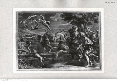 Vorderseite von Istituto Nazionale per la Grafica [http://creativecommons.org/publicdomain/mark/1.0/] Die Vision des heiligen Franz Borgia während der Jagd - , bh472785. Foto.
