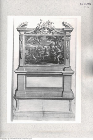 Vorderseite von Istituto Nazionale per la Grafica [http://creativecommons.org/publicdomain/mark/1.0/] Die Vision des heiligen Franz Borgia während der Jagd, mit Architekturrahmung - , bh472786. Foto.