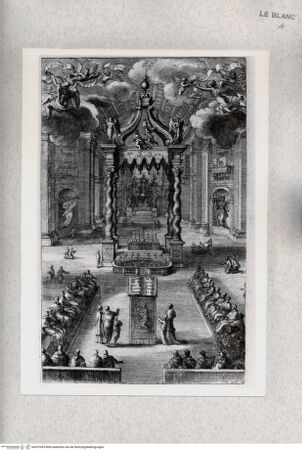 Vorderseite von Istituto Nazionale per la Grafica [http://creativecommons.org/publicdomain/mark/1.0/] Peterskirche, Innenansicht mit dem Baldachin Berninis - , bh472903. Foto.