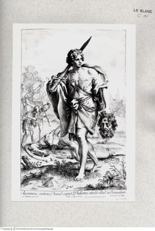 Vorderseite von Istituto Nazionale per la Grafica [http://creativecommons.org/publicdomain/mark/1.0/] David mit dem Haupt des Goliath - , bh472928. Foto.