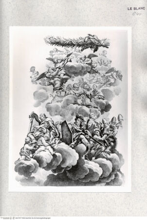 Vorderseite von Istituto Nazionale per la Grafica [http://creativecommons.org/publicdomain/mark/1.0/] S. Agnese, Rom, Kuppelfresko: Glorie des ParadiesesTafel 6: Detail mit Josue und David - , bh472977. Foto.