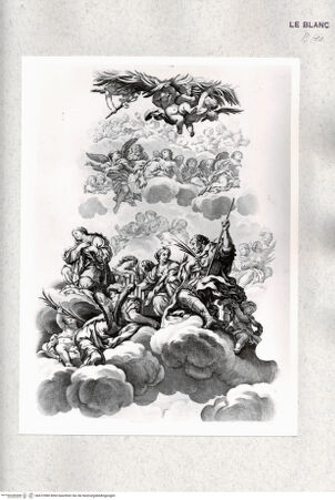 Vorderseite von Istituto Nazionale per la Grafica [http://creativecommons.org/publicdomain/mark/1.0/] S. Agnese, Rom, Kuppelfresko: Glorie des ParadiesesTafel 3: Detail mit der heiligen Cäcilie, dem heiligen Valerianus und der heiligen Agnes - , bh472980. Foto.