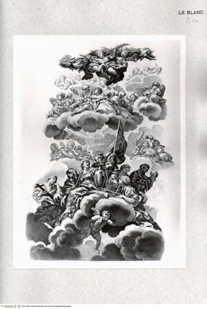 Vorderseite von Istituto Nazionale per la Grafica [http://creativecommons.org/publicdomain/mark/1.0/] S. Agnese, Rom, Kuppelfresko: Glorie des ParadiesesTafel 4: Detail mit Heiligen und Märtyrerinnen - , bh472981. Foto.