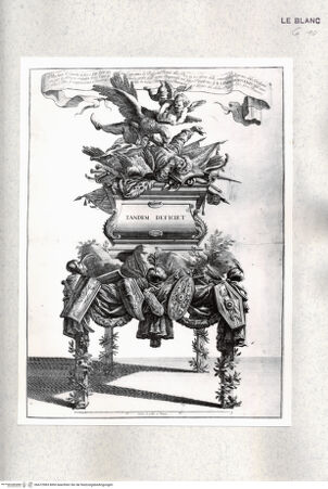 Vorderseite von Istituto Nazionale per la Grafica [http://creativecommons.org/publicdomain/mark/1.0/] Festapparat mit Tityos und dem Geier anläßlich des Sieges Innozenz' XI. 1686 über die Türken - , bh472983. Foto.