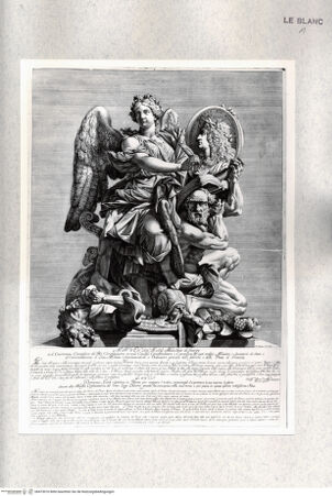 Vorderseite von Istituto Nazionale per la Grafica [http://creativecommons.org/publicdomain/mark/1.0/] Der Ruhm schreibt die Geschichte Ludwigs XIV. - , bh473010. Foto.