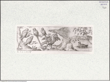 Vorderseite von Kupferstichkabinett [https://www.deutsche-digitale-bibliothek.de/content/lizenzen/rv-ez/] Entwurf für einen Fries mit verschiedenen Tieren - , bh473362_recto. Foto: Anders, Jörg P..