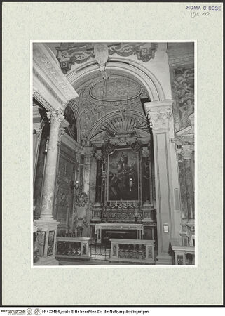Vorderseite von Sopr. BAS ROMA [https://www.deutsche-digitale-bibliothek.de/content/lizenzen/rv-ez/] Santa Maria in Aracoeli - linke Chorkapelle (di San Gregorio), bh473454_recto. Foto.